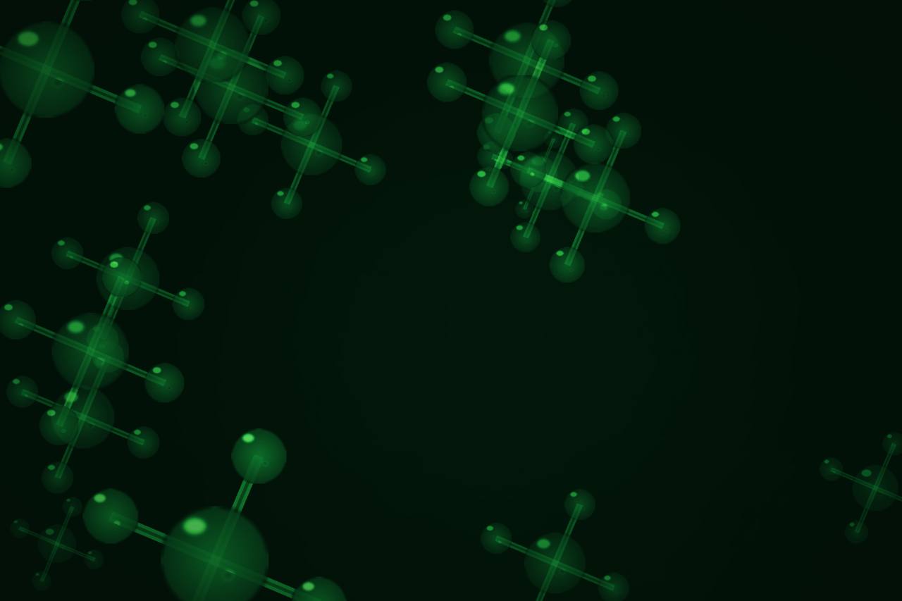 Abstract molecular research illustration